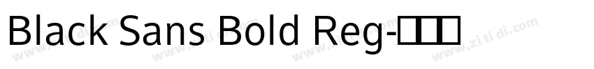 Black Sans Bold Reg字体转换